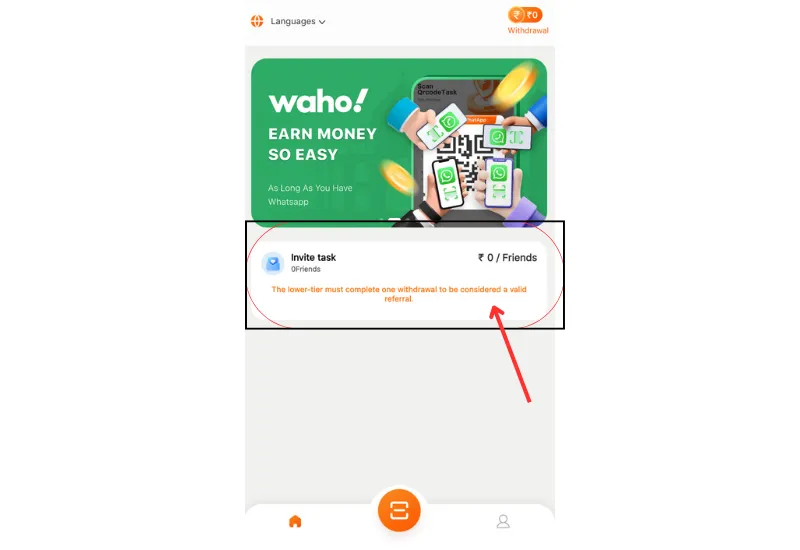Waho App Create Account